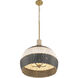 Zanzibar Pendant Ceiling Light in Soft Gold
