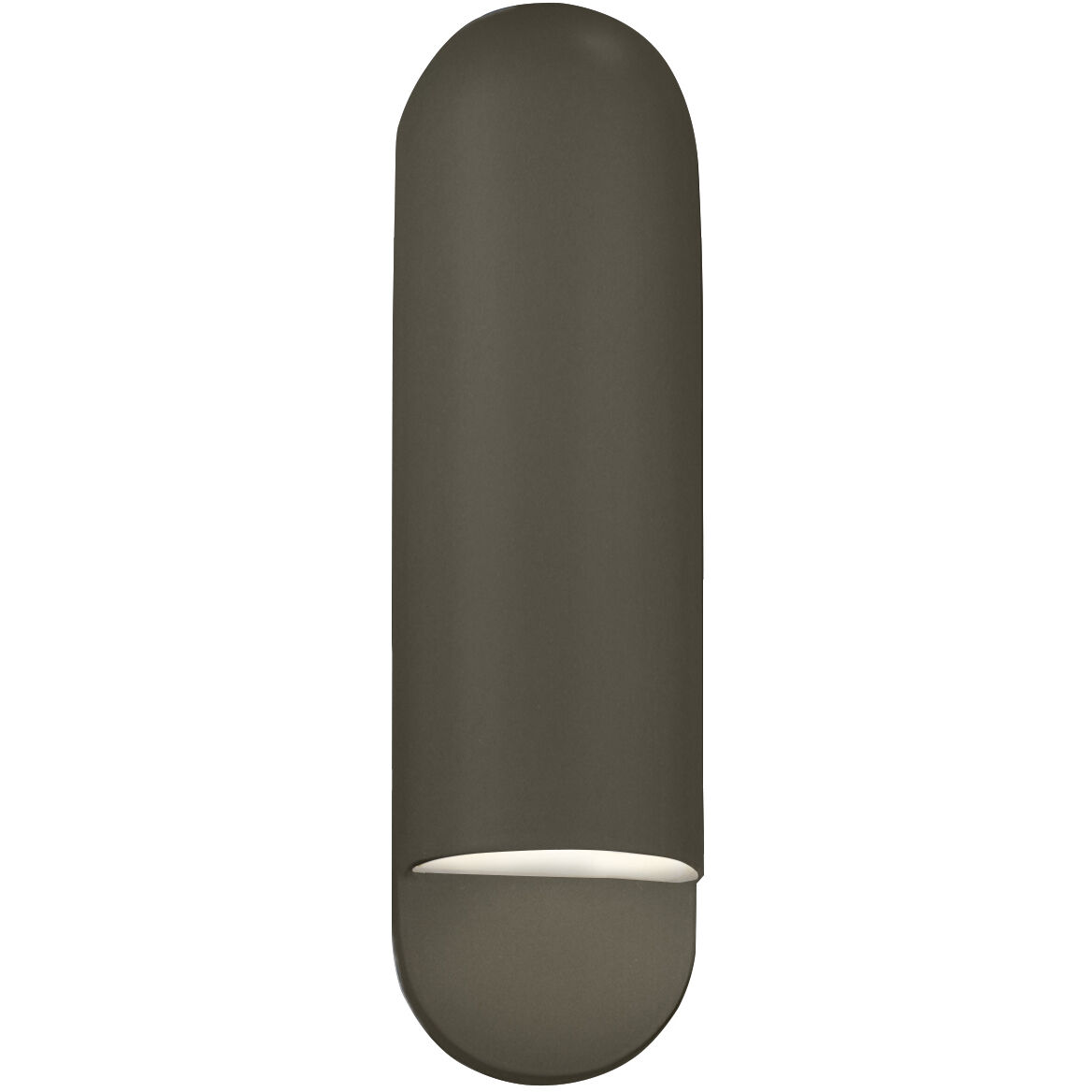 Ambiance Collection - Capsule Wall Sconce Wall Light in Replaceable Bulb, Reflecting Pool, 4D x 20H, Form+Finish+Function