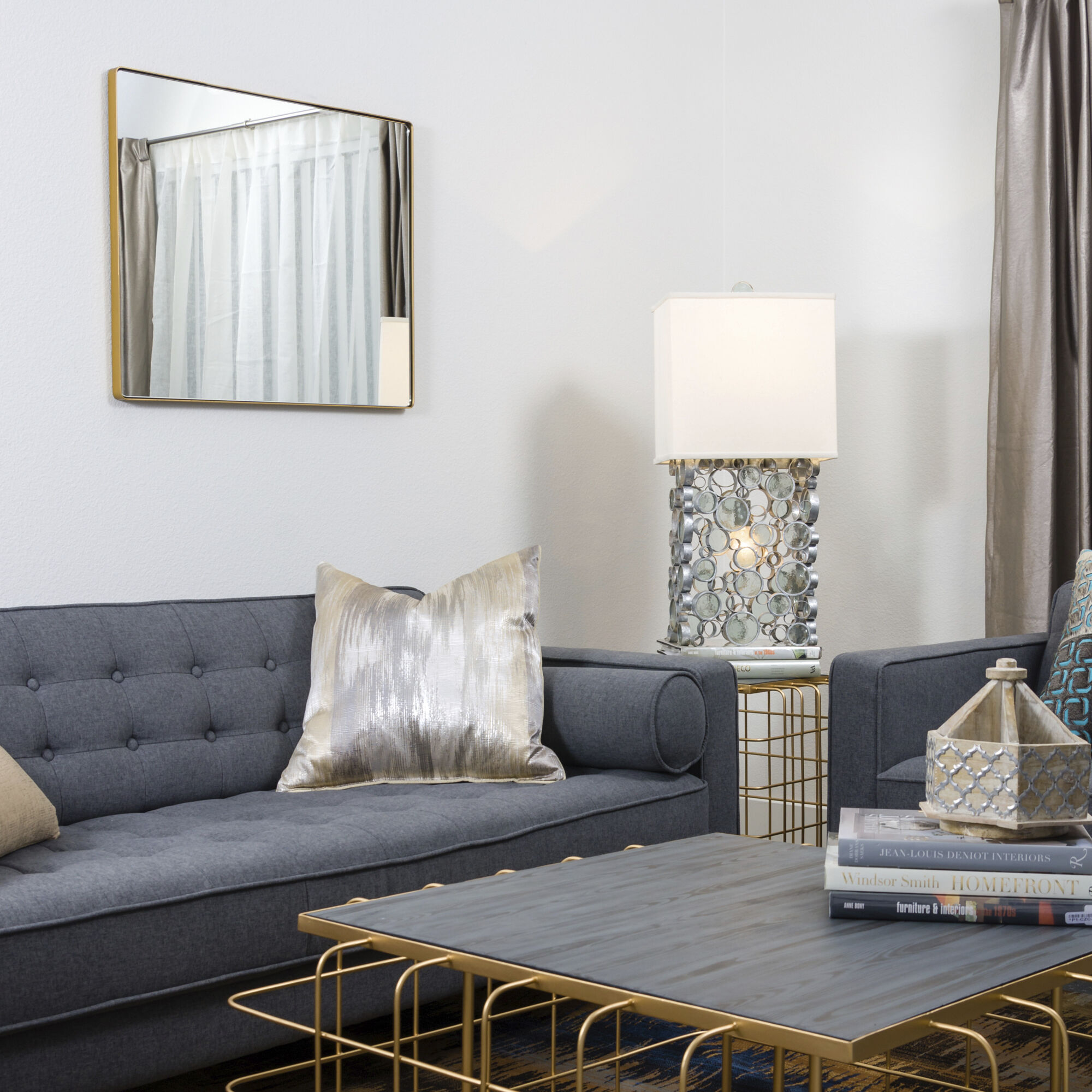 Kye 30 X 24 inch Gold Wall Mirror, Varaluz Casa