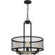 Benton 4 Light 20.75 inch Distressed Iron Pendant Ceiling Light