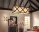 Cahoon 1 Light 16 inch Anvil Iron Pendant/Semi Flush Ceiling Light