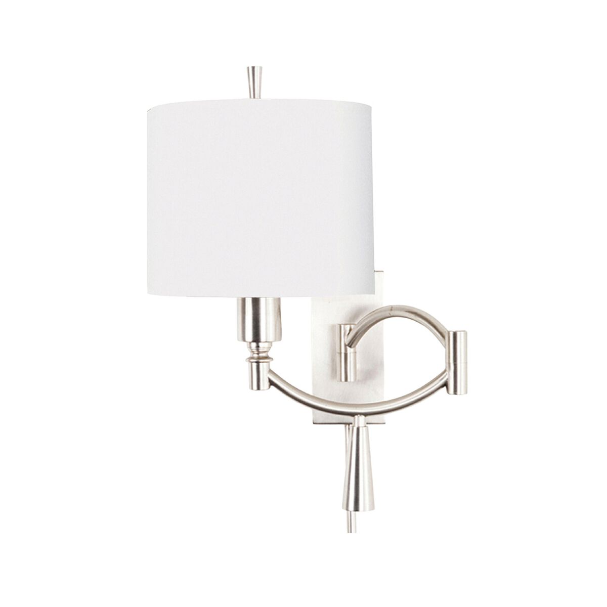 Ra 100 watt Satin Nickel Swing Arm Sconce Wall Light