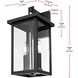 Venango 2 Light 15 inch Black Outdoor Wall Sconce