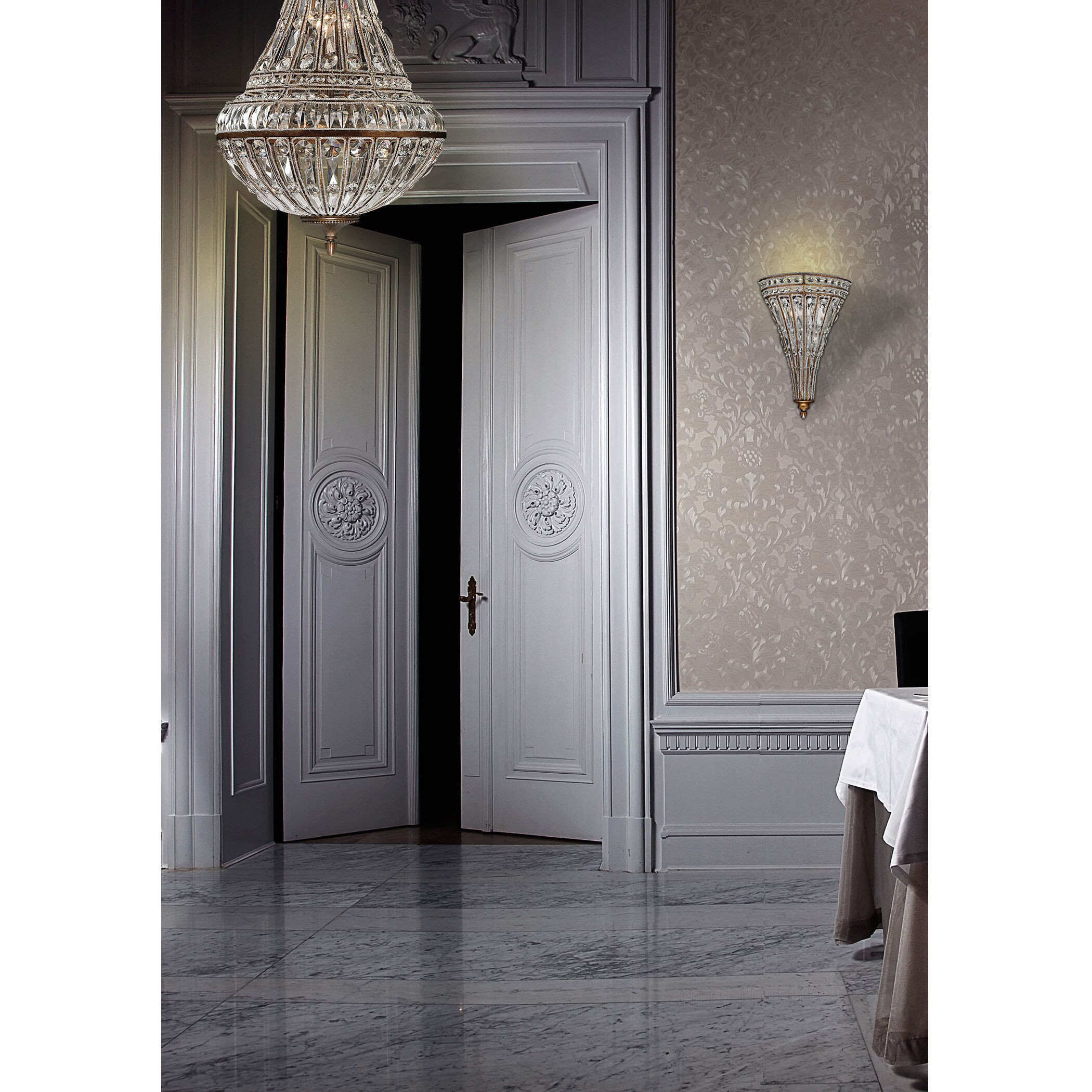 Empire 6 Light 16 inch Mocha Chandelier Ceiling Light