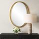 Rhodes 31.88 X 24.25 inch Antiqued Metallic Gold Leaf Mirror