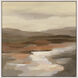Cinnamon Riverbank Brown and Beige and Rust and White Canvas