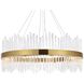Dallas 20 Light 36 inch Satin Gold Chandelier Ceiling Light