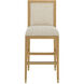 Santos 44 inch Sea Sand and Satin Brass and Liller Malt Bar Stool