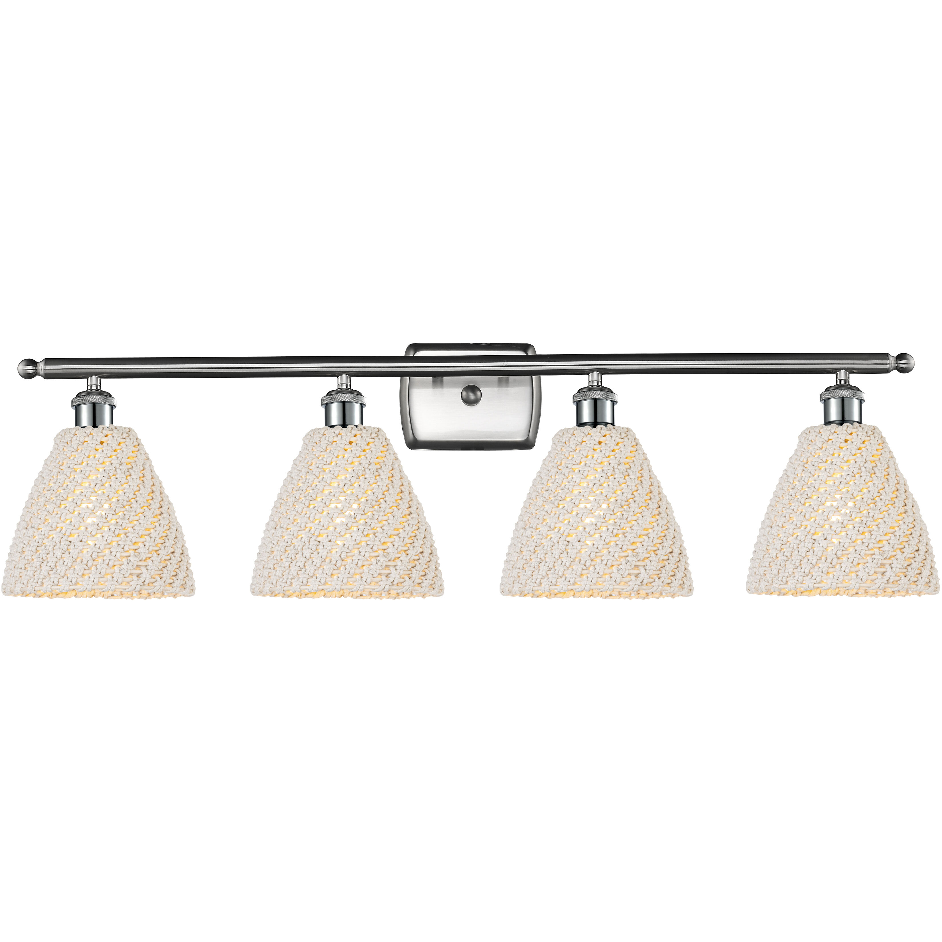 Ballston Bristol Natural 4 Light 37.50 inch Bathroom Vanity Light