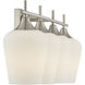 Octave 4 Light 28.75 inch Satin Nickel Bathroom Vanity Light Wall Light, Essentials
