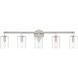 Hailie 5 Light 35 inch Satin Nickel Vanity Light Wall Light