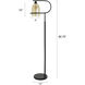 Radiance 60.75 inch 6.00 watt Satin Black Floor Lamp Portable Light
