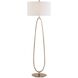 Tordin 64.25 inch 150 watt Antique Brass Floor Lamp Portable Light
