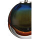 Voyage 12 inch 3 watt Green and Blue and Amber and Clear Cordless Table Lamp Portable Light