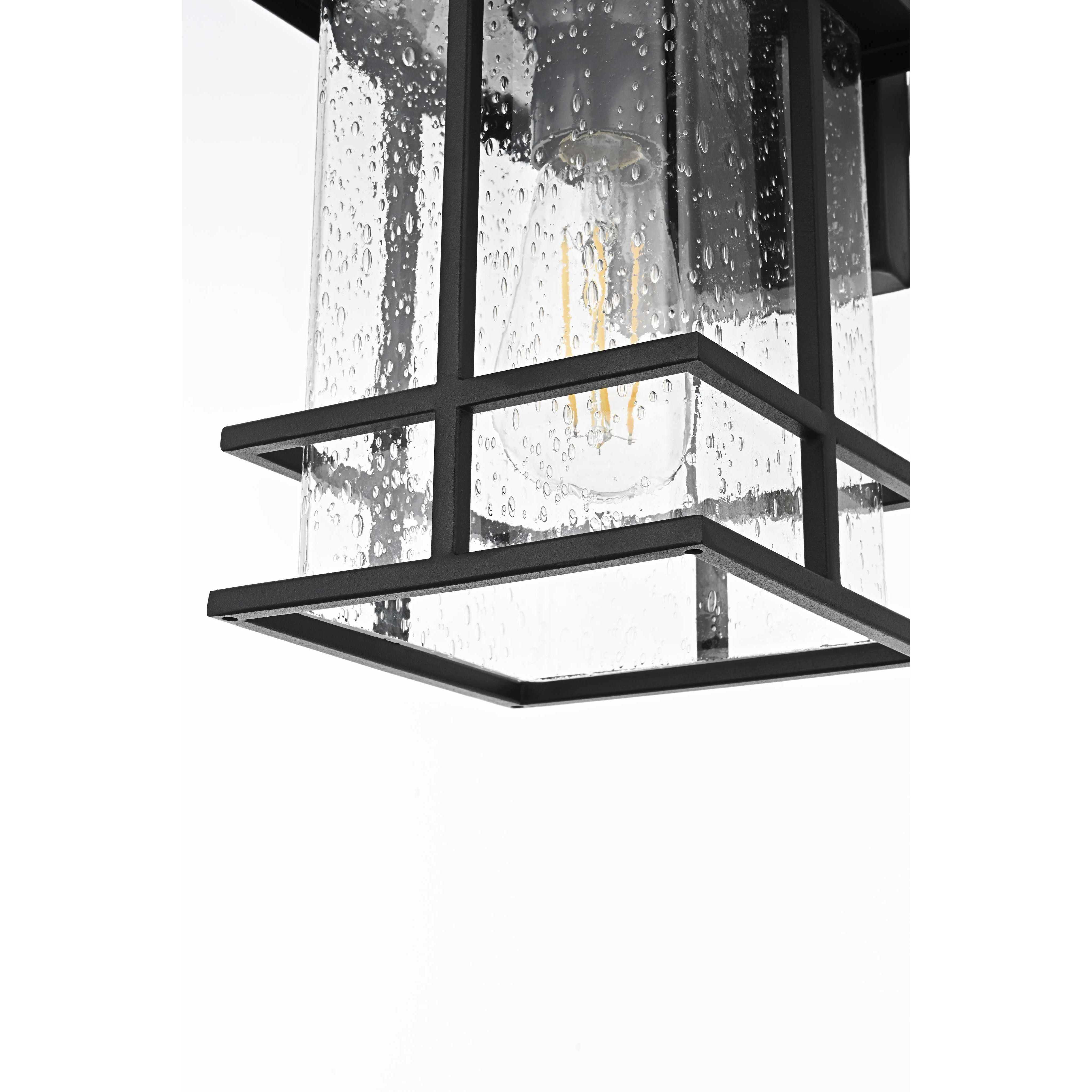 Miller 1 Light 12 inch Black Outdoor Wall Sconce