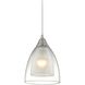 Layers 1 Light 6 inch Satin Nickel Pendant Ceiling Light