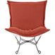 Alicante Coral Patio Scroll Puff Chair