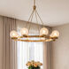 Darien 8 Light 42 inch Warm Brass Chandelier Ceiling Light