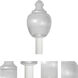 Etch 1 Light 15.5 inch White Outdoor Post Light