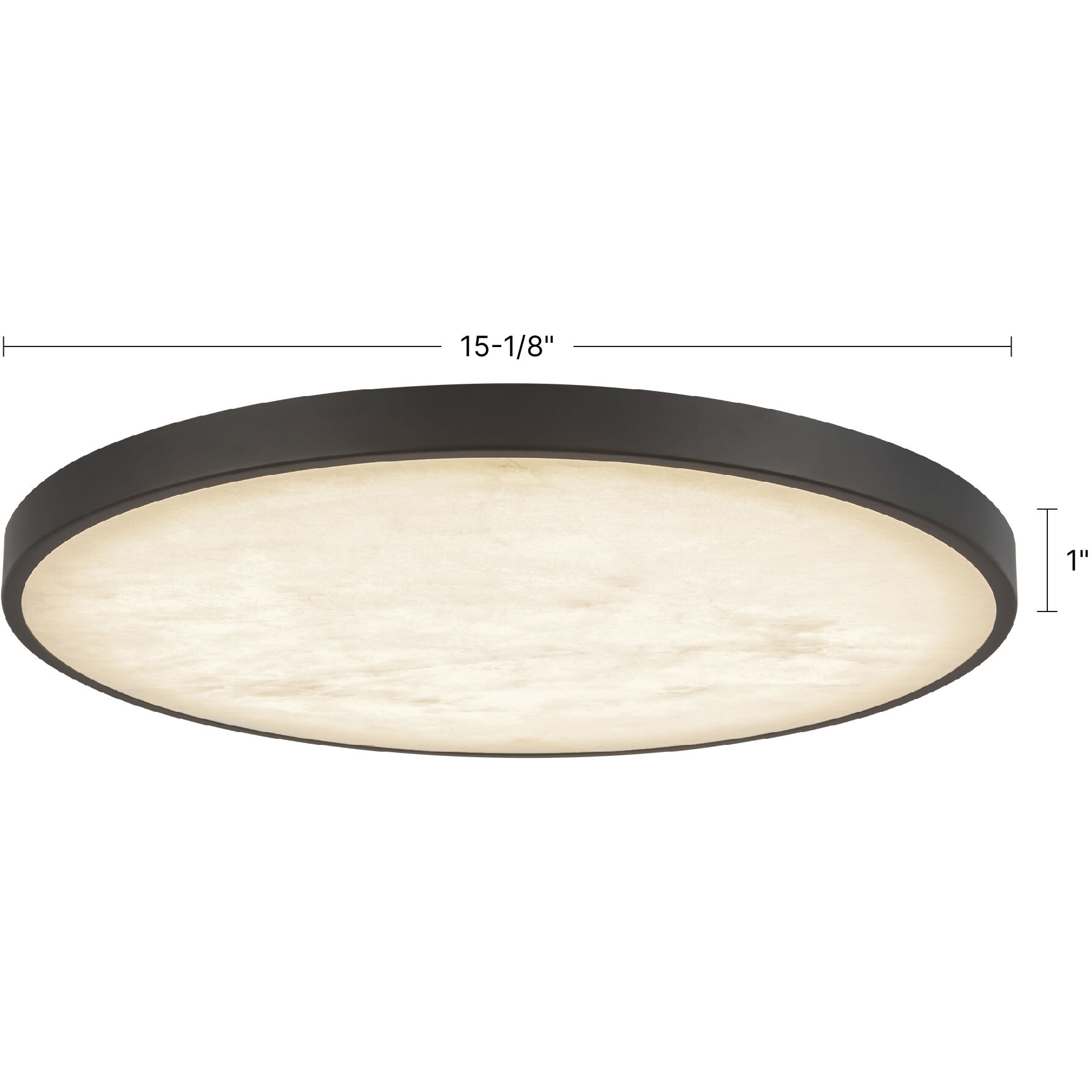 Alora Mood Evelyn 15.13 inch Matte Black and Alabaster Flush Mount Ceiling Light
