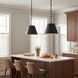 Alden 1 Light 12 inch Matte Black Pendant Ceiling Light, Essentials