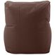 Seascape Chocolate Outdoor Pouf Chair Cover