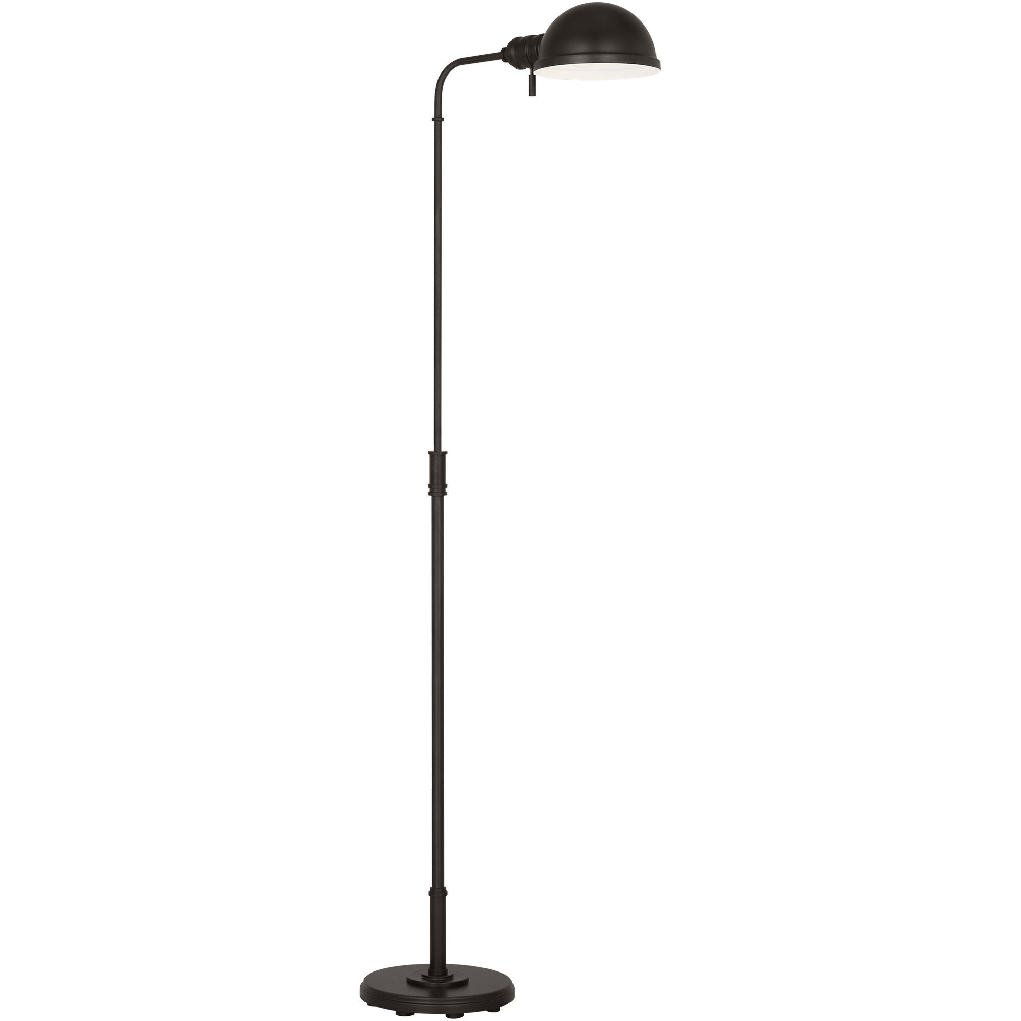 C&M by Chapman & Myers Belmont 64 inch 9 watt Aged Iron Floor Lamp Portable Light