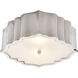 Alexa Hampton Balthazar 3 Light 14 inch Polished Nickel Flush Mount Ceiling Light