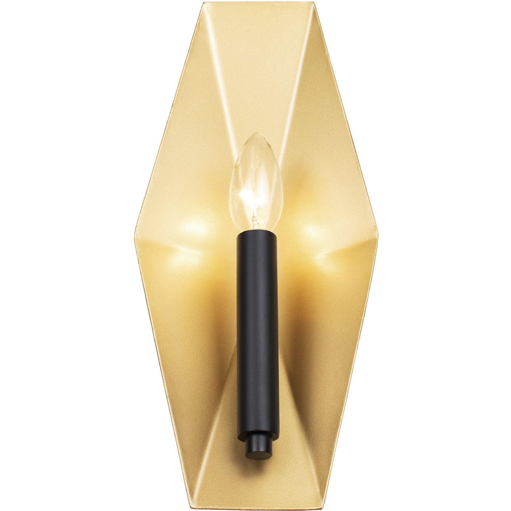 Malone 1 Light 6 inch Matte Black/French Gold ADA Wall Sconce Wall Light