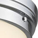 Cermack St. LED 17 inch Polished Chrome Flush Mount Ceiling Light