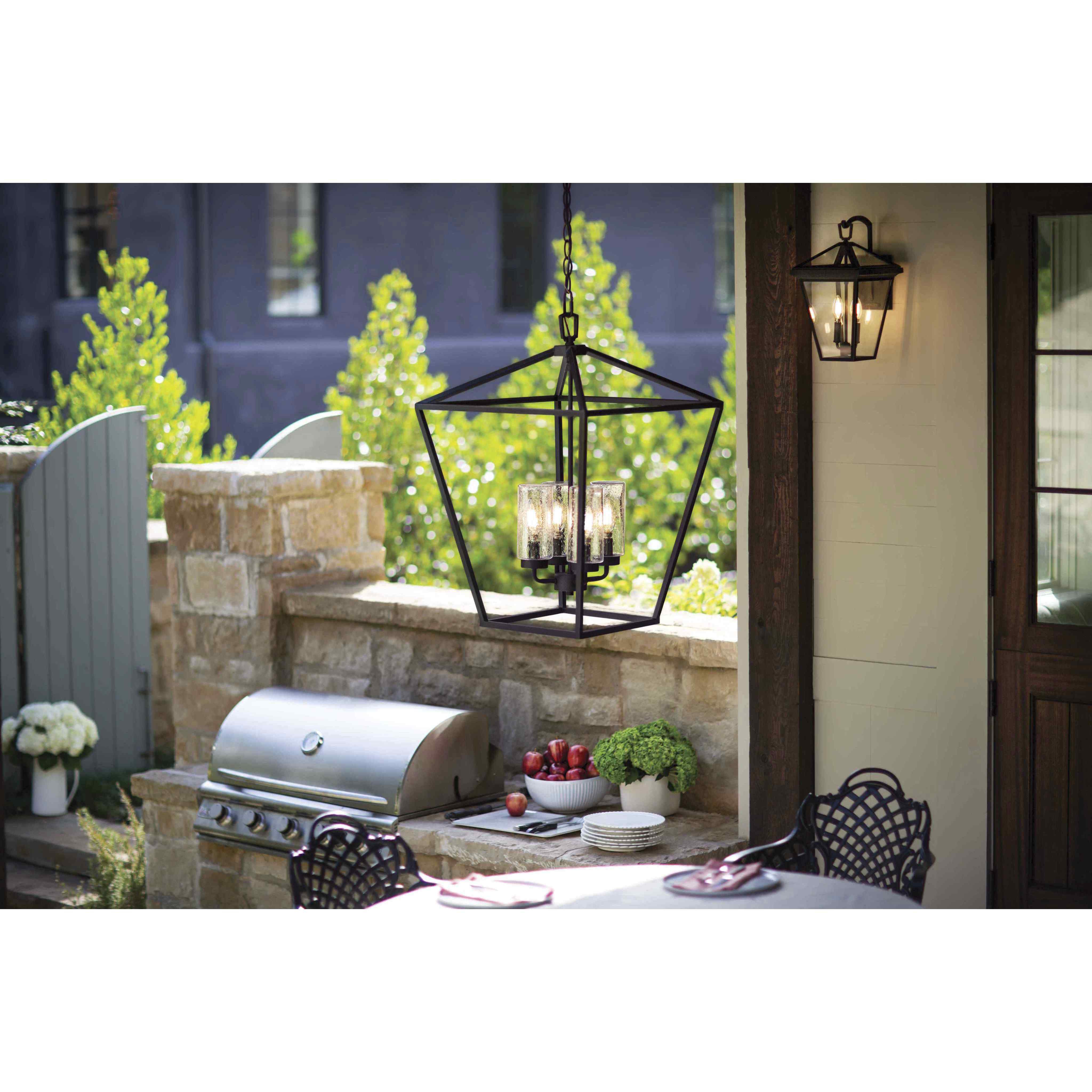 Estate Series Alford Place Outdoor Wall Mount Lantern in Oil Rubbed Bronze, Non-LED, Medium