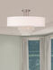 Carlisle 5 Light 22 inch Brushed Nickel Semi-Flush Mount Ceiling Light