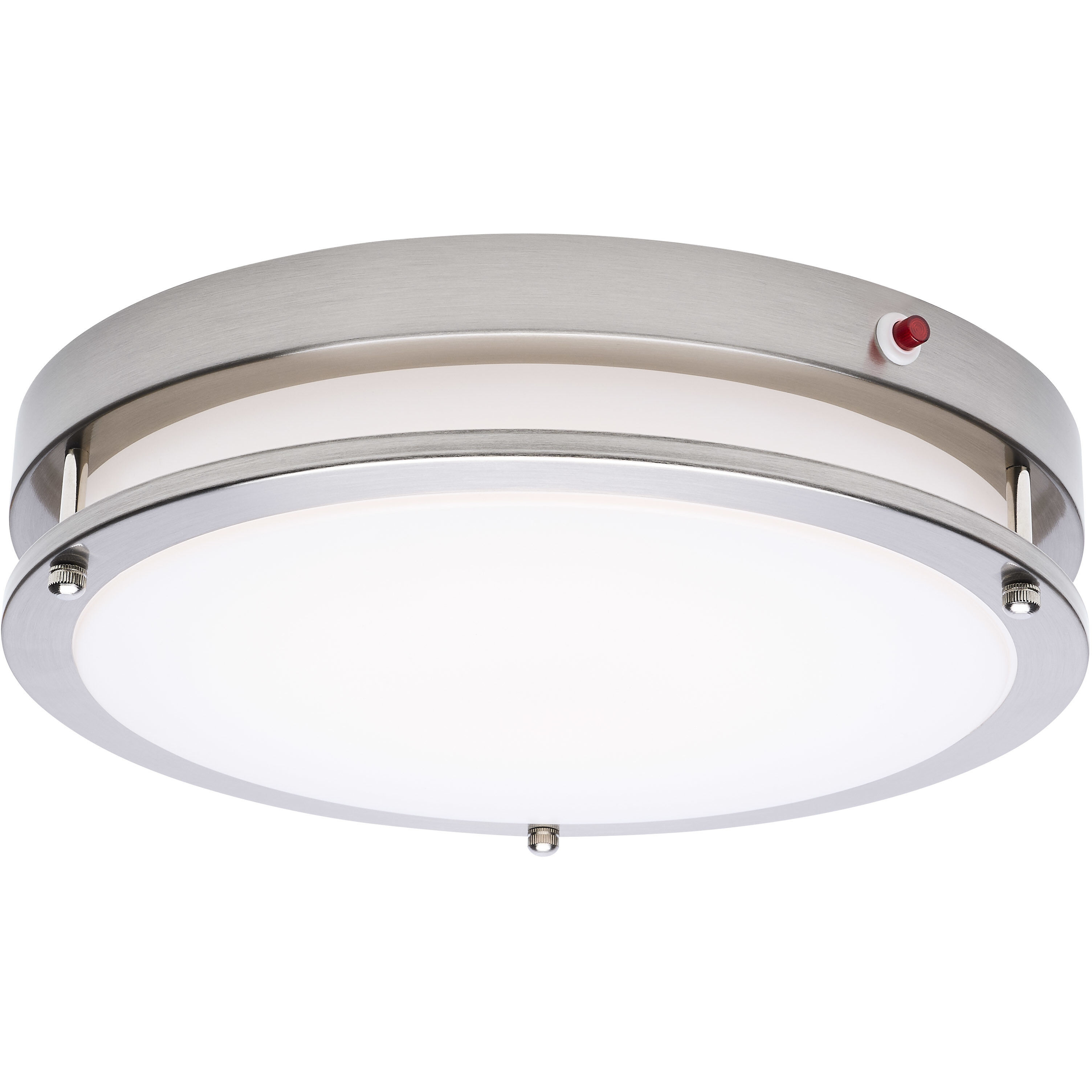 Glamour LED 13 inch Brushed Nickel Flush Ceiling Light