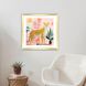 Pet Cheetah Orange and Green and Pink and Black Framed Art, Propac