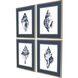 Naturals Blue and White Framed Art