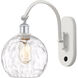 Ballston Athens Water Glass LED 8 inch White and Polished Chrome Sconce Wall Light