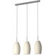 Batista 1 3 Light 28 inch Matte Nickel Trestle Hanging Light Ceiling Light