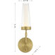Butler LED 4.5 inch Warm Brass Wall Sconce Wall Light