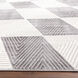 Brenta 90 X 63 inch Black/White Rug in 5 x 7