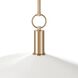 Novella LED 18 inch Polished Gold Convertible Pendant Ceiling Light
