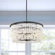 Shimmering Elegance 9 Light 36 inch Sand Coal Chandelier Ceiling Light