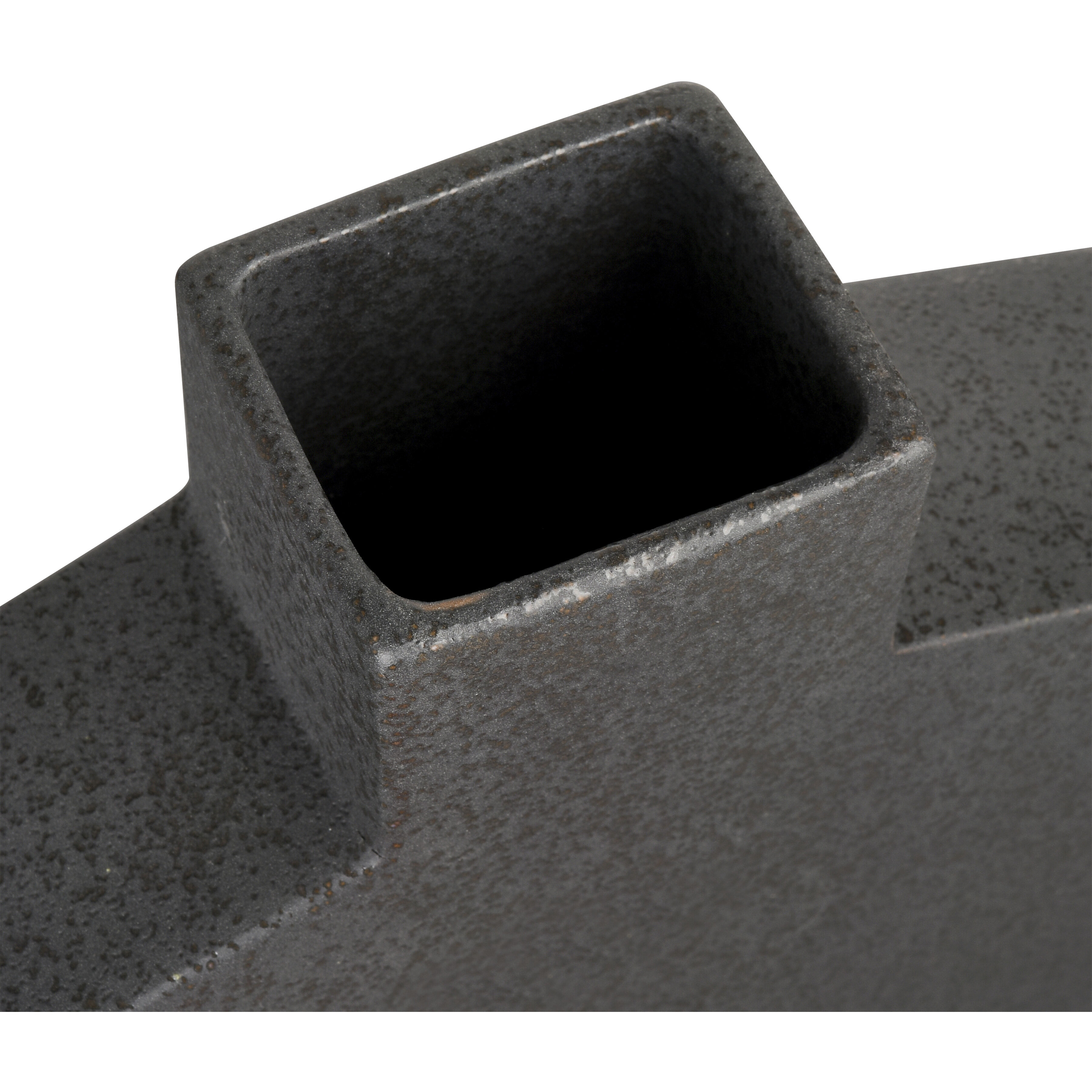 Drue 16.25 X 10.25 inch Vase in Speckled Black