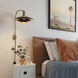 Rancho Mirage 1 Light 16 inch Matte Black and Weathered Brass Wall Sconce Wall Light