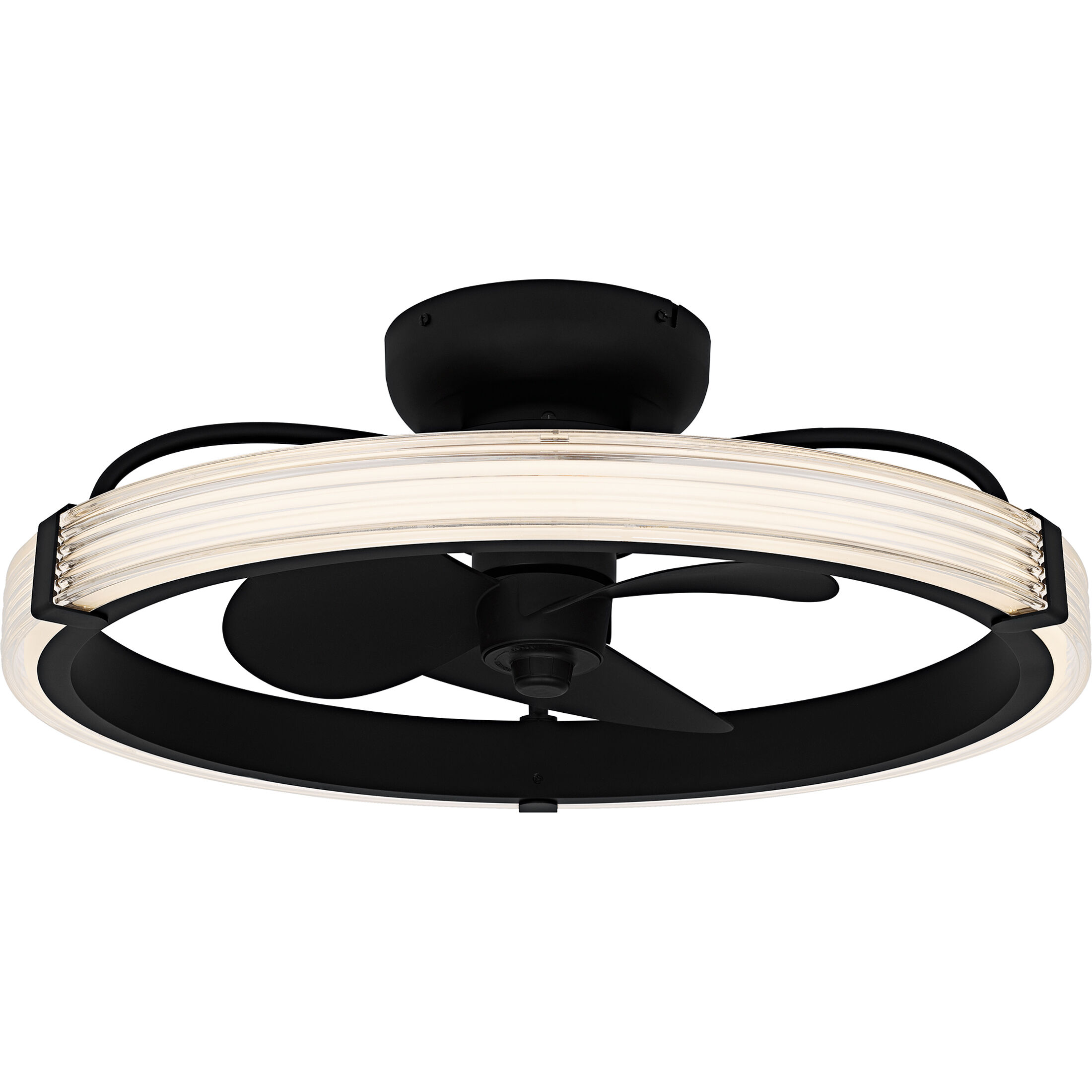 Elrod 23.75 inch Matte Black with Black Matte Blades Fandelier