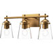 Alora Mood Addison 3 Light 21.88 inch Aged Gold Vanity Light Wall Light