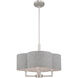 Kalmar 4 Light 18 inch Brushed Nickel Pendant Chandelier Ceiling Light