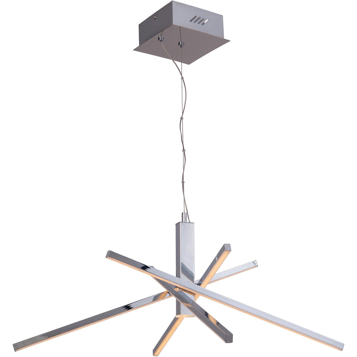 Pinnacle LED 28 inch Chrome Chandelier Ceiling Light