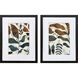 Dyed Fall Blue and Rust Framed Art, Propac