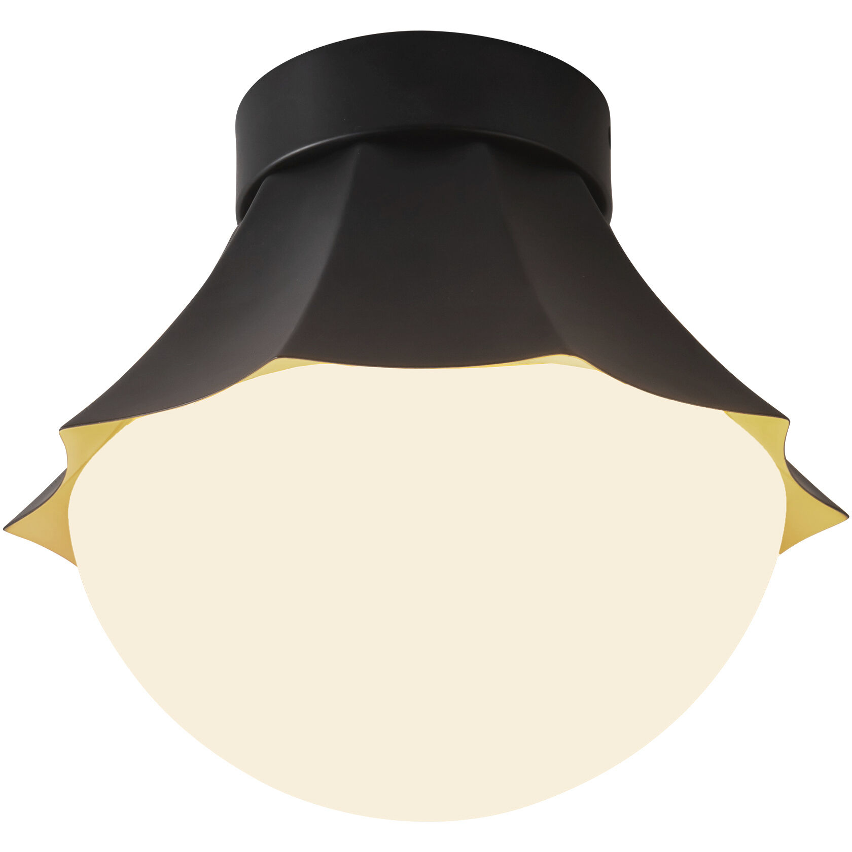 Alora Mood Shelton 1 Light 11.38 inch Matte Black Semi-Flush Mount Ceiling Light