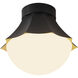 Alora Mood Shelton 1 Light 11.38 inch Matte Black Semi-Flush Mount Ceiling Light